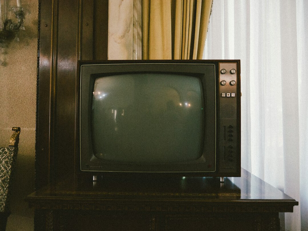 vintage television presenter